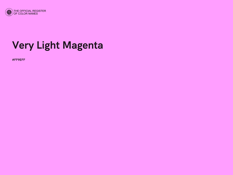 #FF9EFF - Very Light Magenta color image