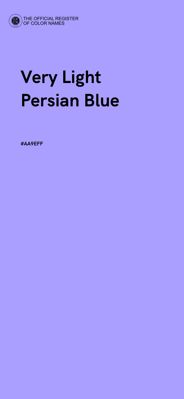 #AA9EFF - Very Light Persian Blue color image