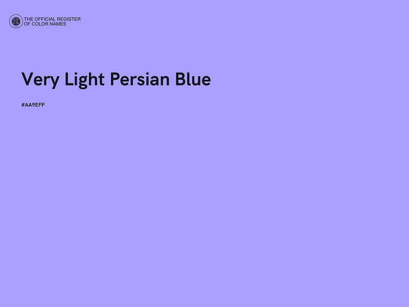 #AA9EFF - Very Light Persian Blue color image