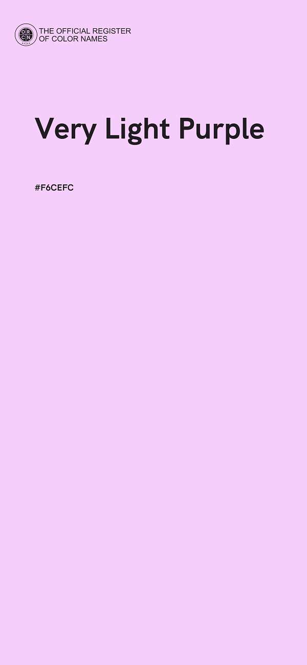 #F6CEFC - Very Light Purple color image