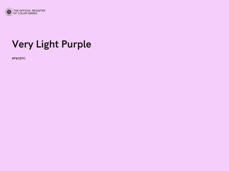 #F6CEFC - Very Light Purple color image