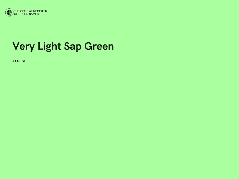 #AAFF9E - Very Light Sap Green color image