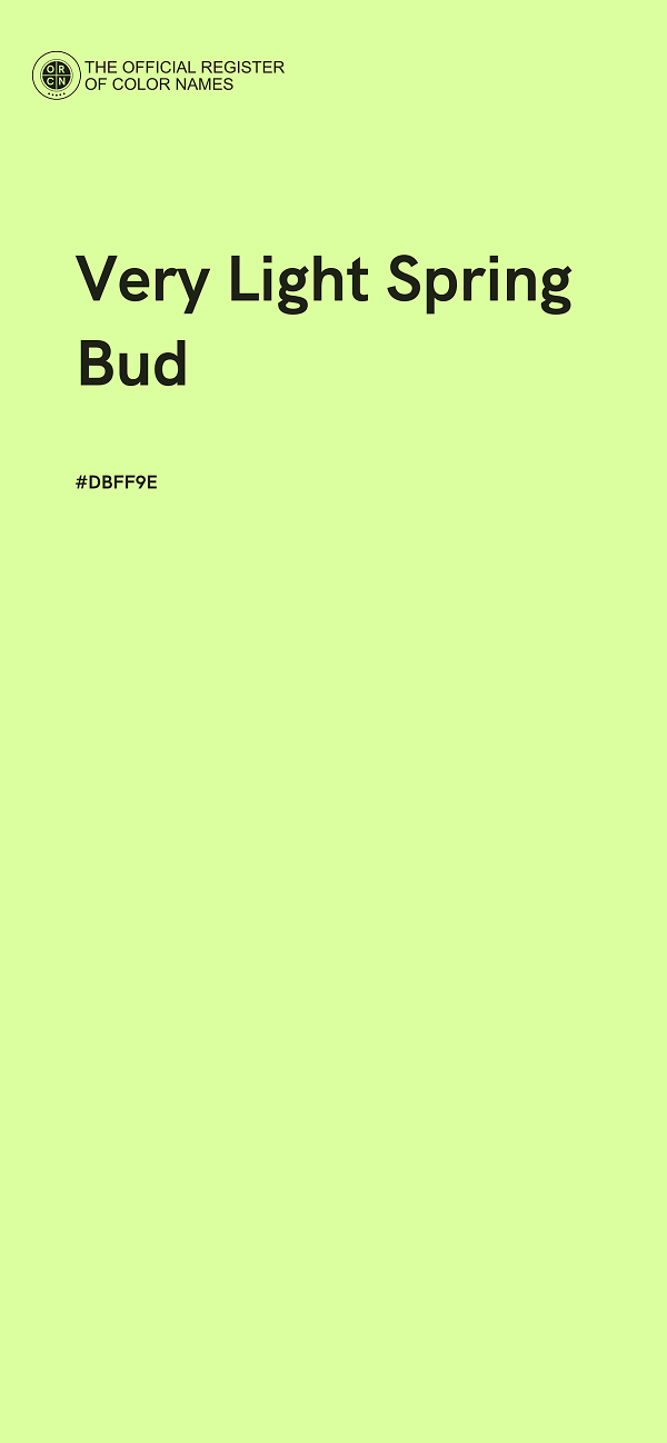 #DBFF9E - Very Light Spring Bud color image
