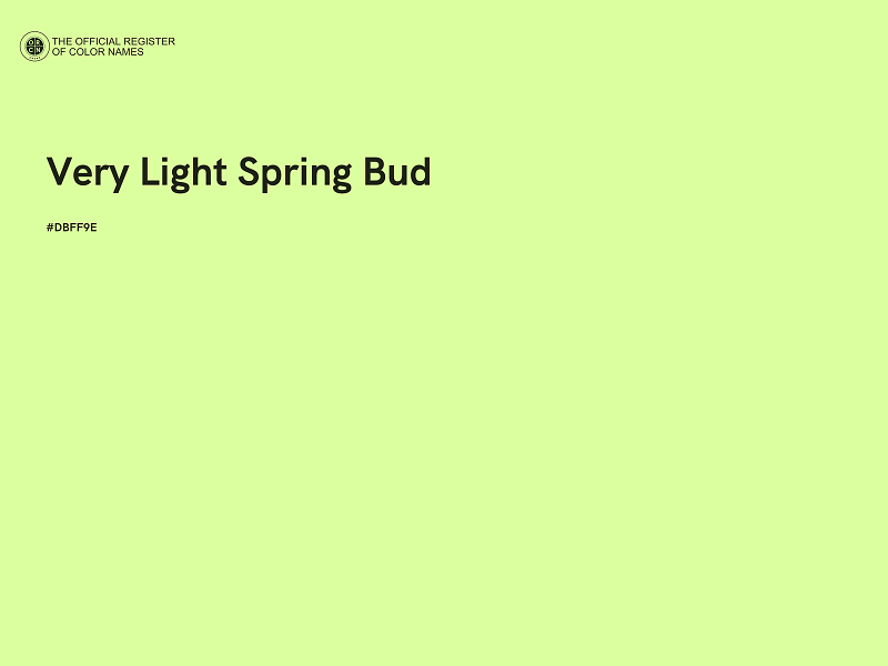 #DBFF9E - Very Light Spring Bud color image