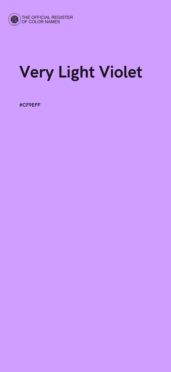 #CF9EFF - Very Light Violet color image