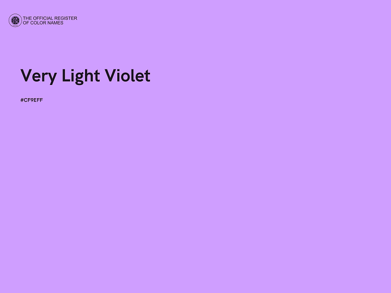 #CF9EFF - Very Light Violet color image