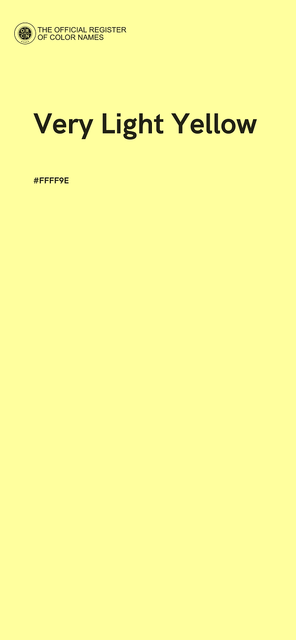 #FFFF9E - Very Light Yellow color image
