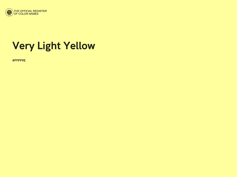 #FFFF9E - Very Light Yellow color image