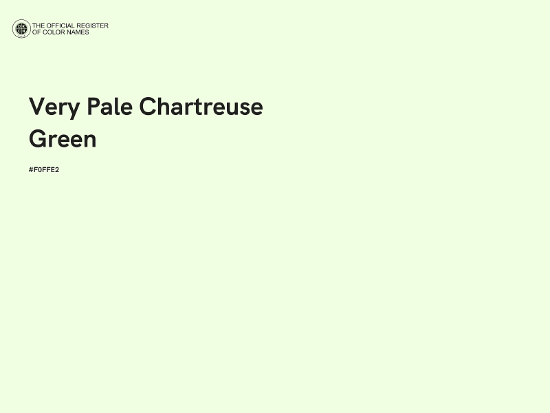 #F0FFE2 - Very Pale Chartreuse Green color image