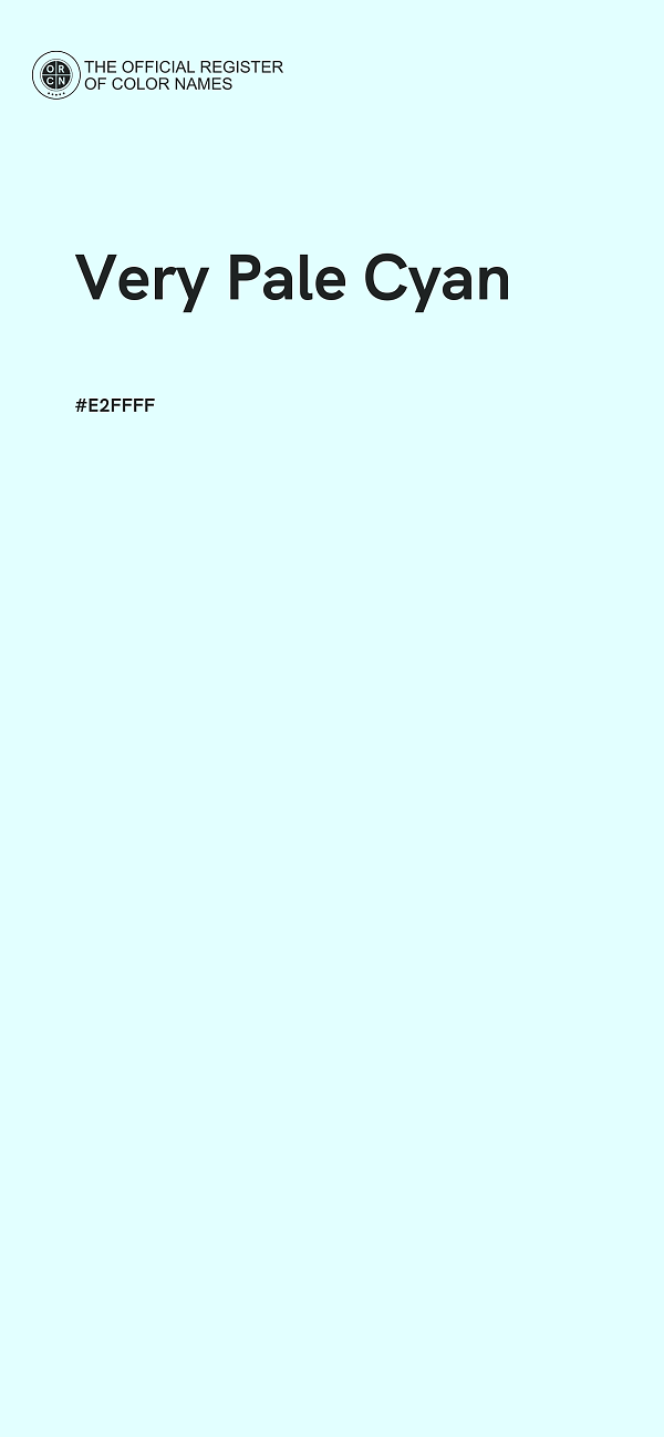 #E2FFFF - Very Pale Cyan color image