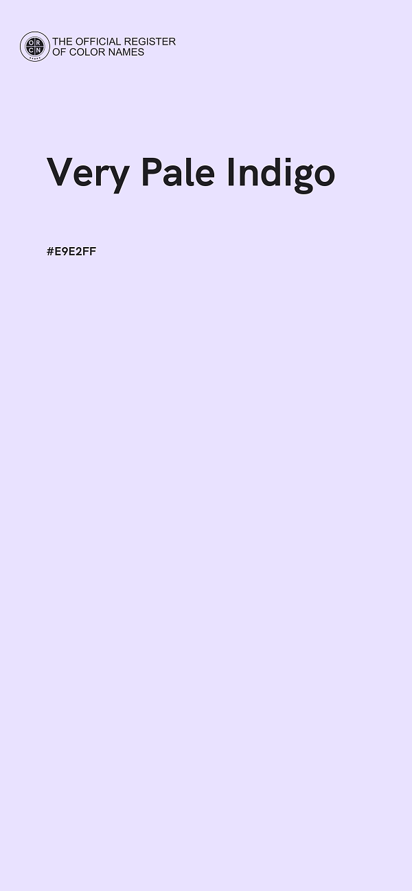 #E9E2FF - Very Pale Indigo color image