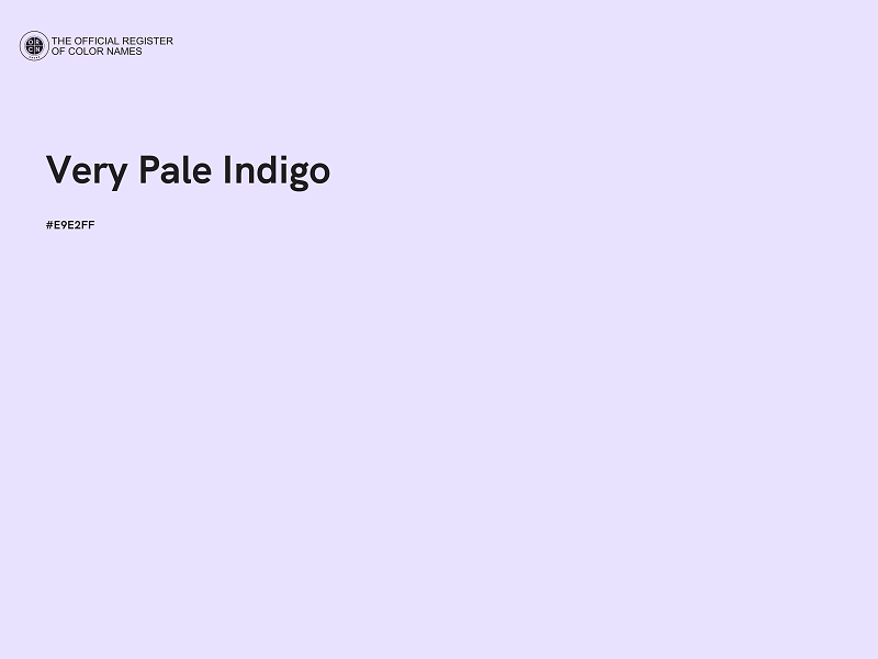 #E9E2FF - Very Pale Indigo color image