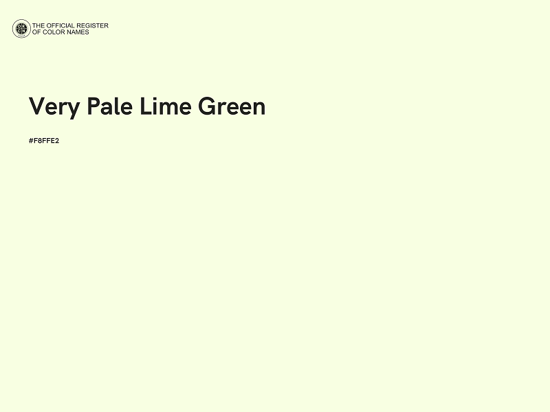 #F8FFE2 - Very Pale Lime Green color image