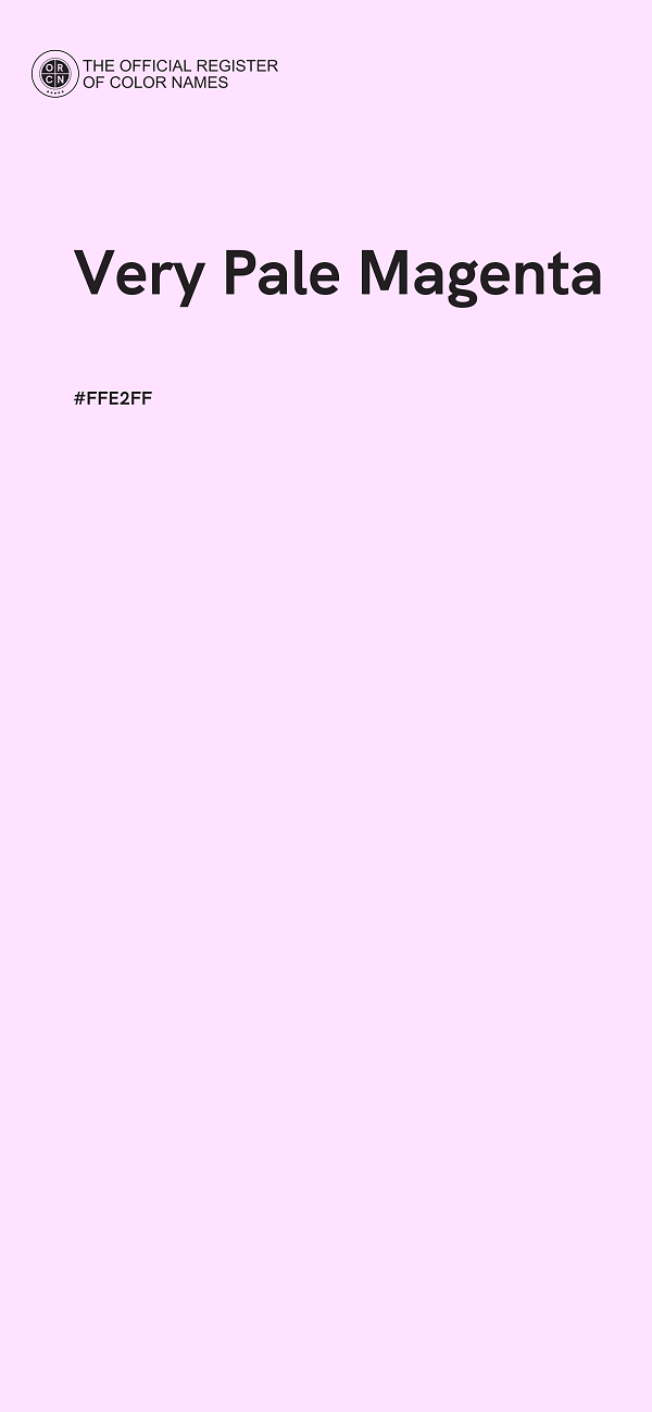 #FFE2FF - Very Pale Magenta color image
