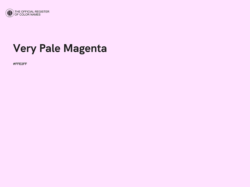 #FFE2FF - Very Pale Magenta color image