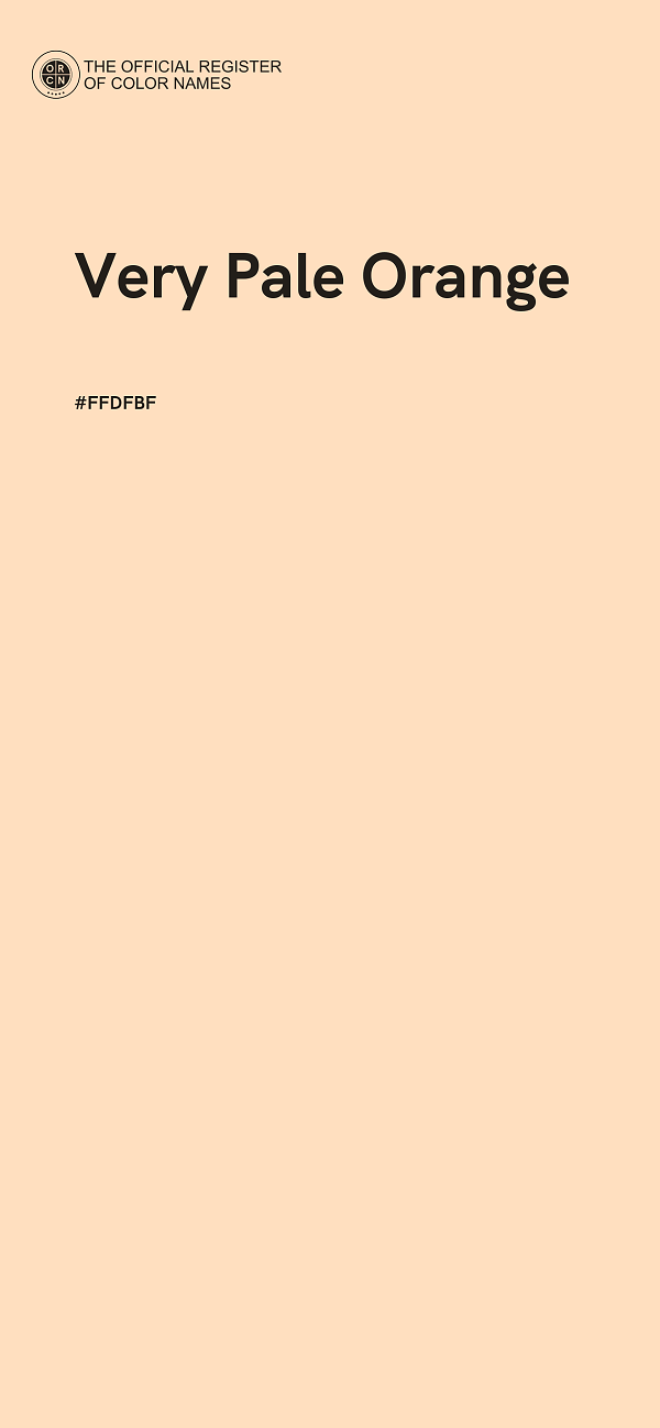 #FFDFBF - Very Pale Orange color image
