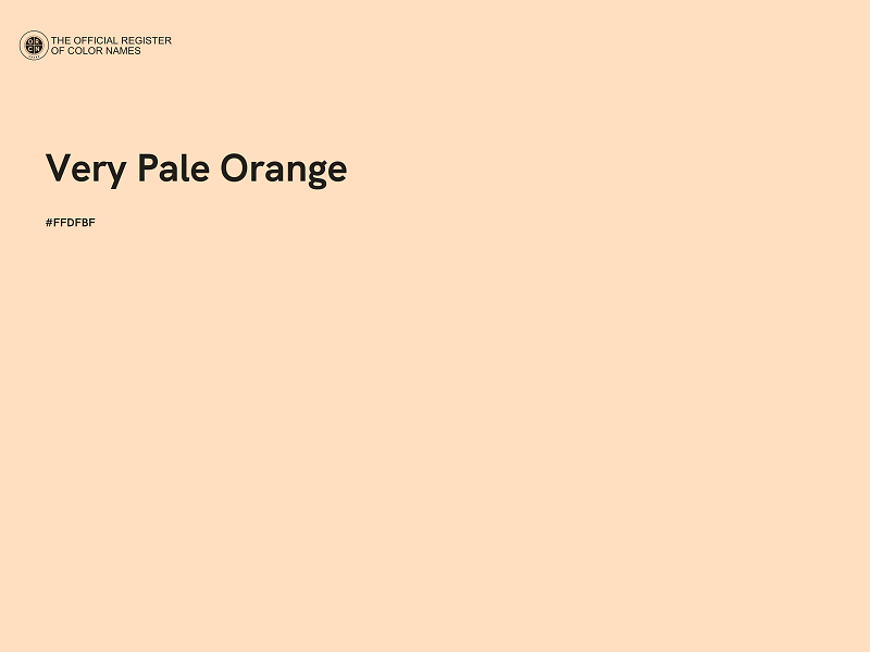 #FFDFBF - Very Pale Orange color image