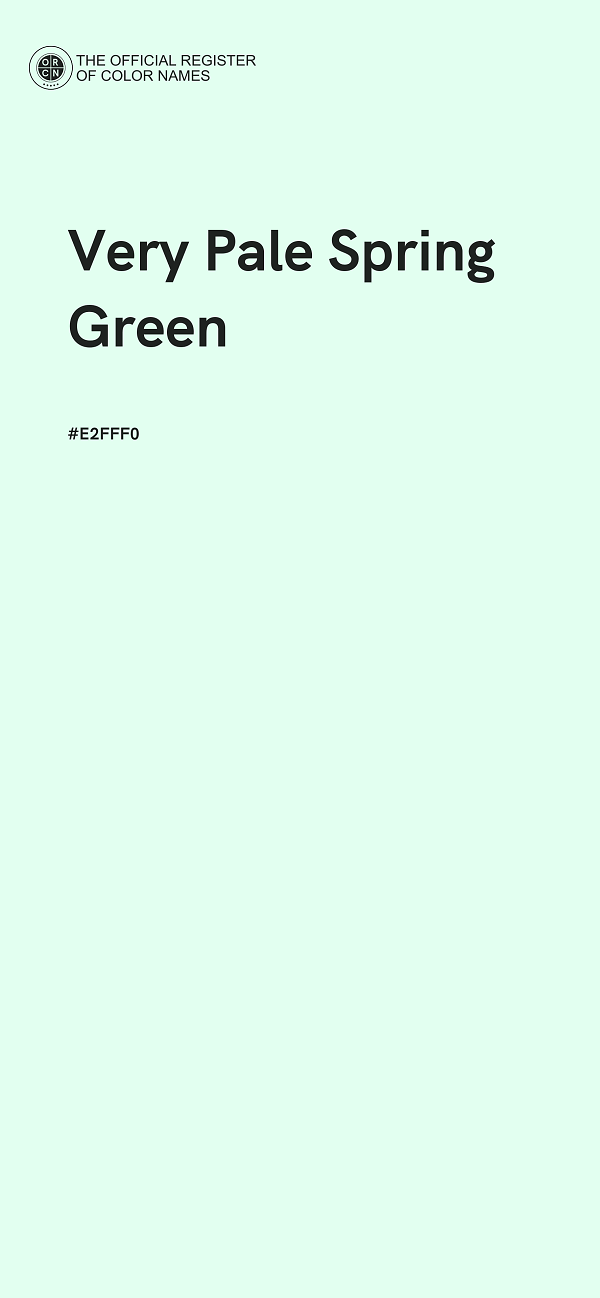 #E2FFF0 - Very Pale Spring Green color image