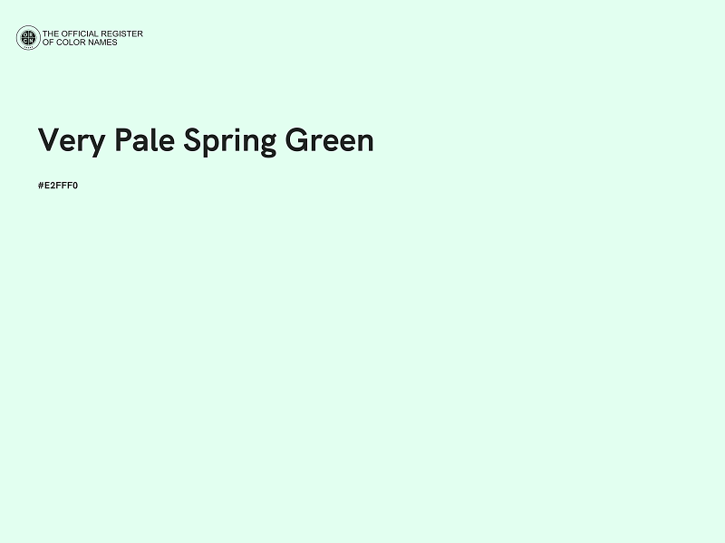 #E2FFF0 - Very Pale Spring Green color image