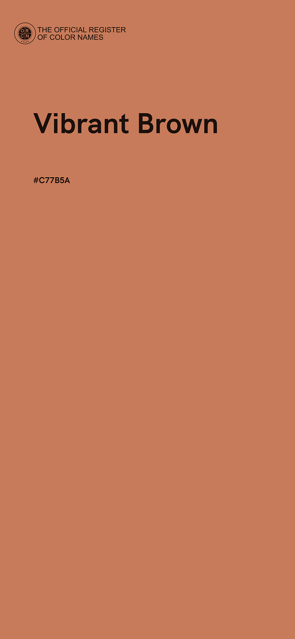 #C77B5A - Vibrant Brown color image