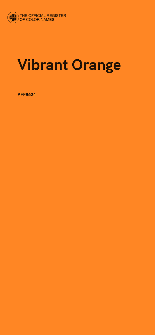 #FF8624 - Vibrant Orange color image