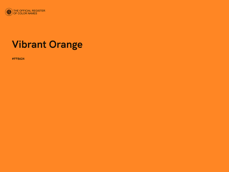 #FF8624 - Vibrant Orange color image