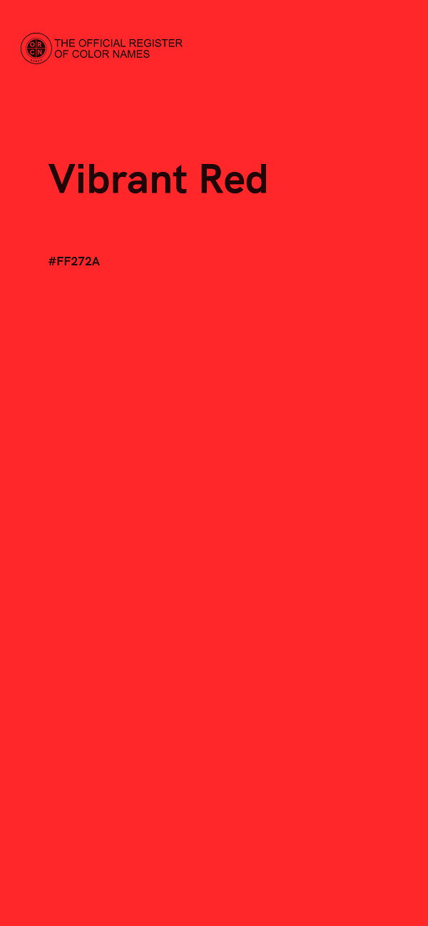 #FF272A - Vibrant Red color image