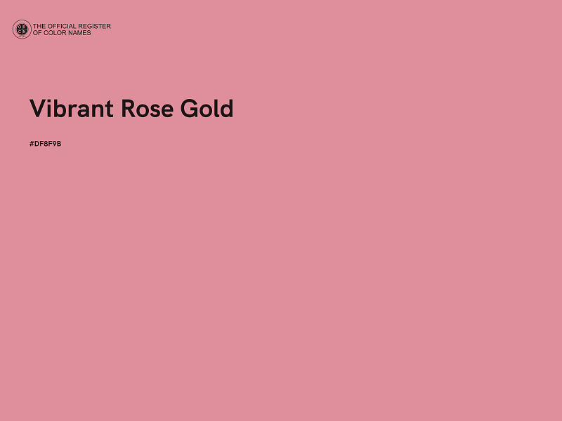 #DF8F9B - Vibrant Rose Gold color image