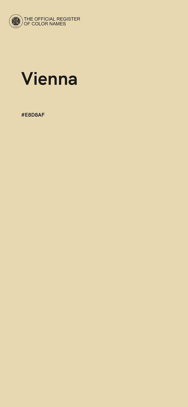 #E8D8AF - Vienna color image
