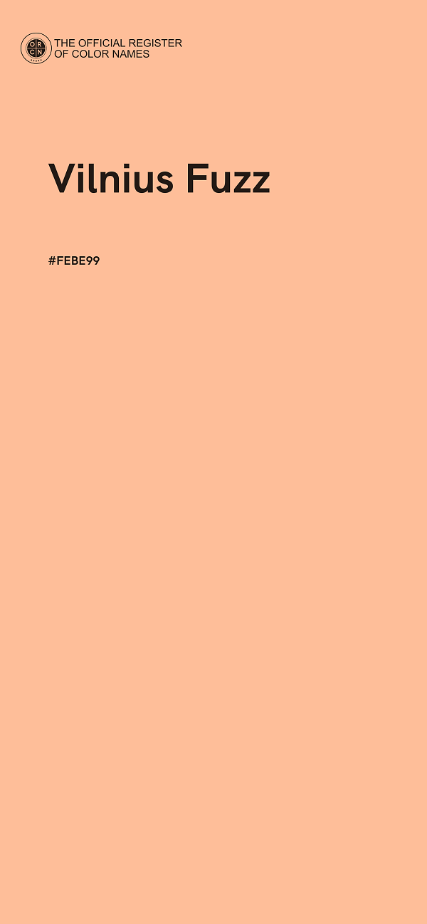 #FEBE99 - Vilnius Fuzz color image