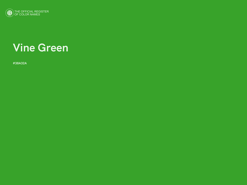 #38A32A - Vine Green color image
