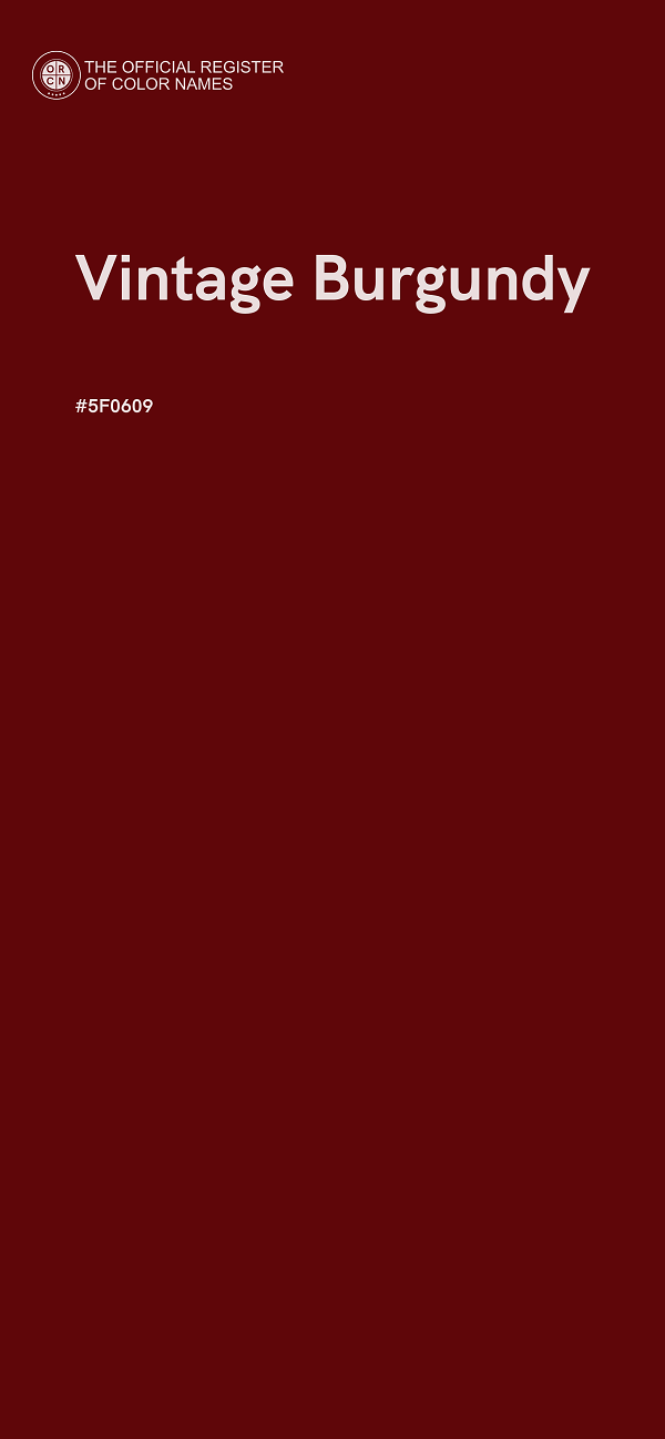 #5F0609 - Vintage Burgundy color image