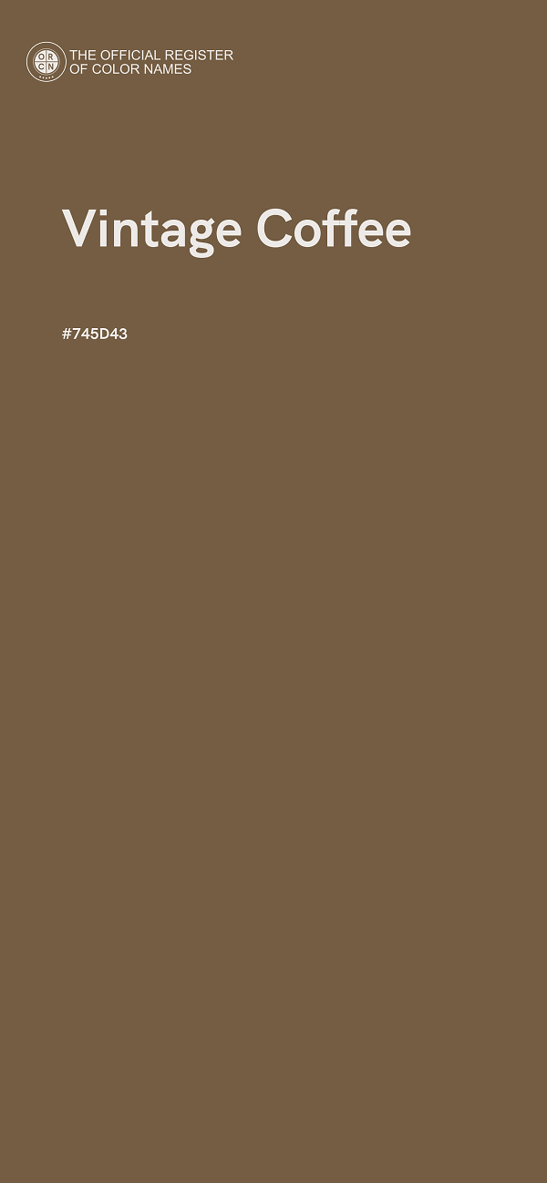 #745D43 - Vintage Coffee color image