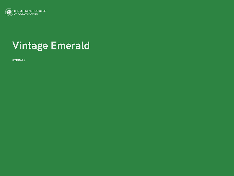 #2D8442 - Vintage Emerald color image