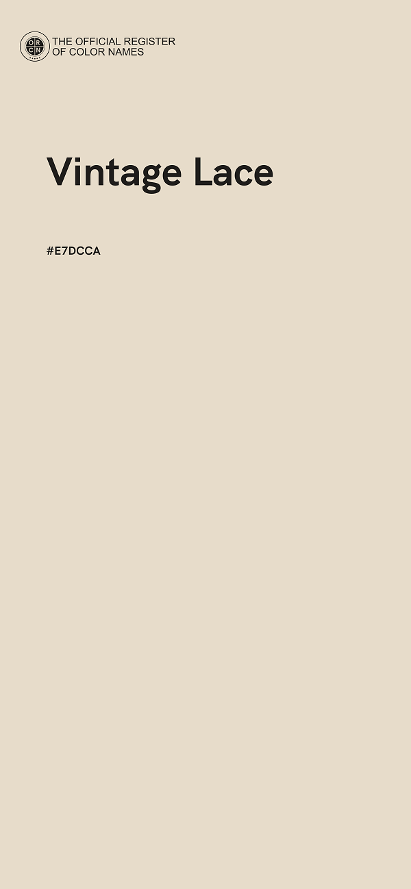 #E7DCCA - Vintage Lace color image