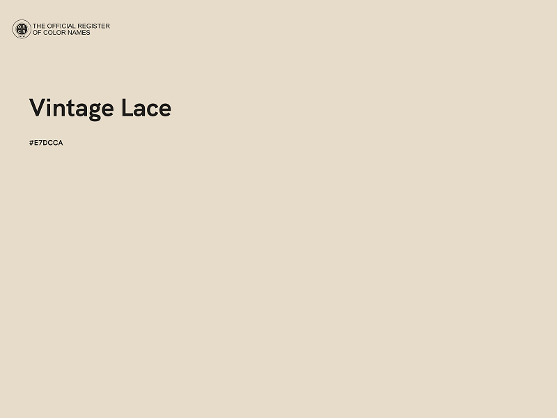 #E7DCCA - Vintage Lace color image