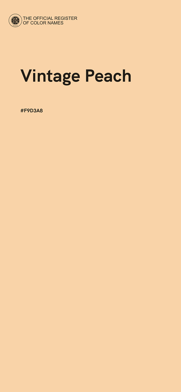 #F9D3A8 - Vintage Peach color image