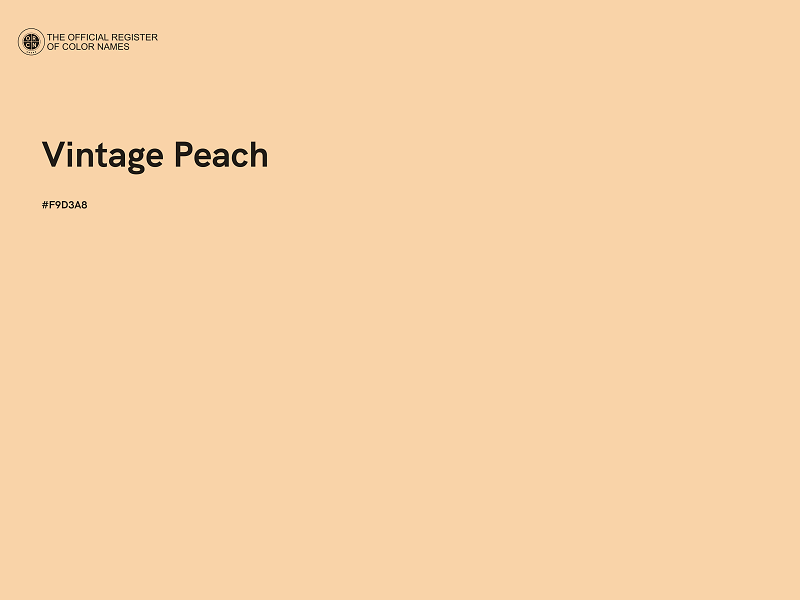 #F9D3A8 - Vintage Peach color image