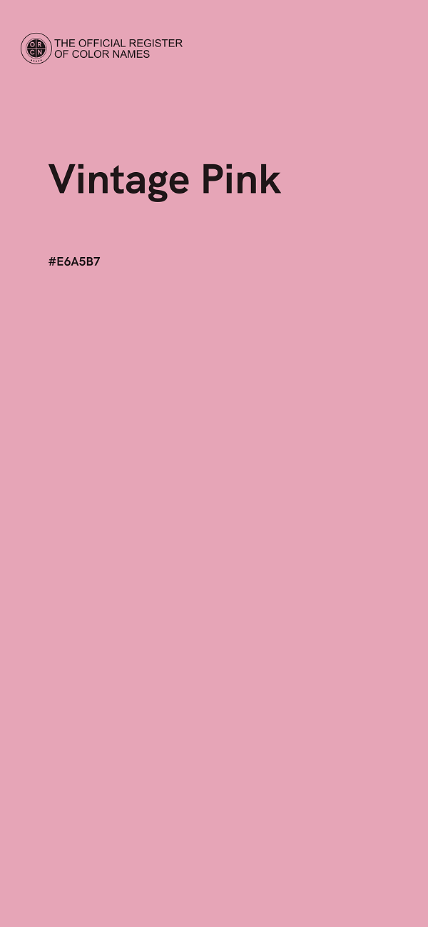 #E6A5B7 - Vintage Pink color image