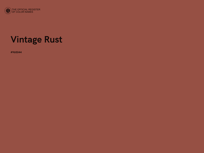 #965044 - Vintage Rust color image