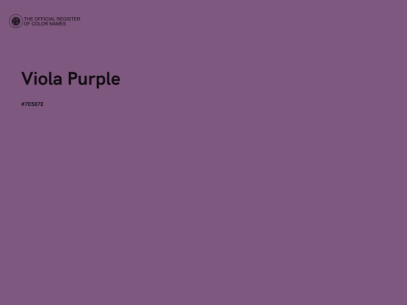 #7E587E - Viola Purple color image