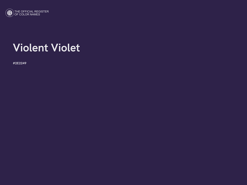 #2E2249 - Violent Violet color image