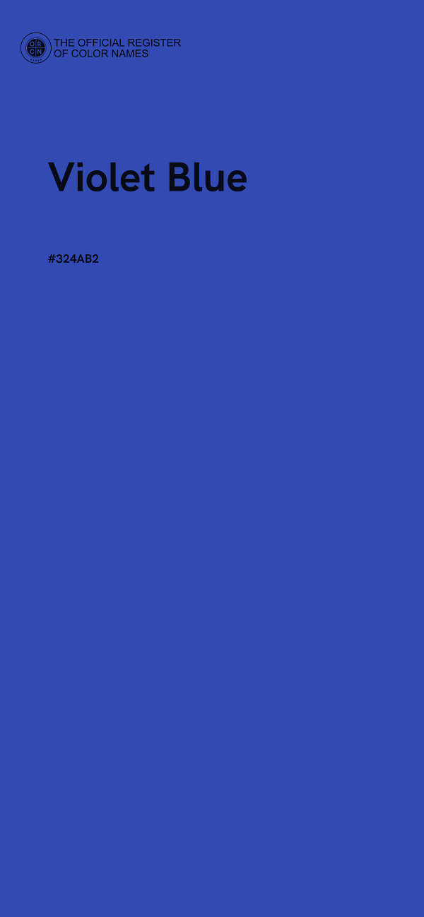 #324AB2 - Violet Blue color image