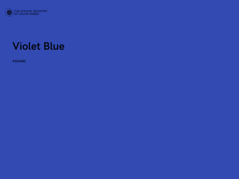 #324AB2 - Violet Blue color image