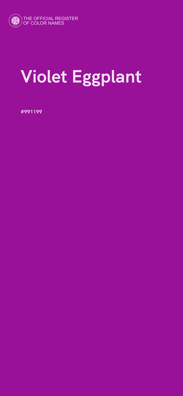 #991199 - Violet Eggplant color image