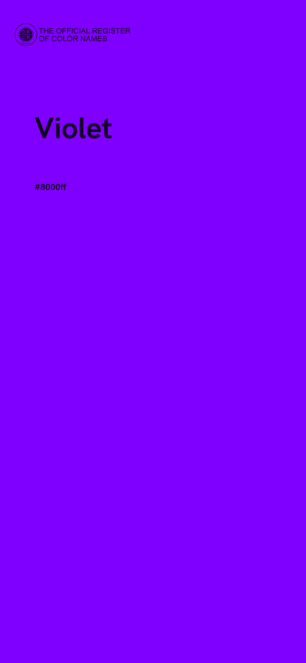 #8000FF - Violet color image