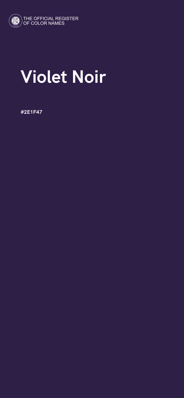 #2E1F47 - Violet Noir color image