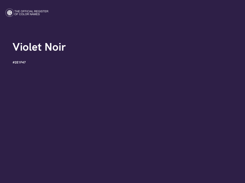 #2E1F47 - Violet Noir color image