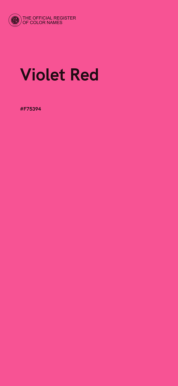 #F75394 - Violet Red color image