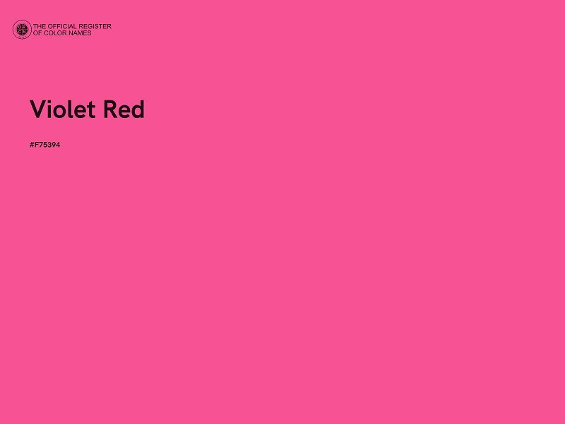#F75394 - Violet Red color image